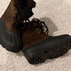 Men's Brown and Black Winter Boots boy or girl! New